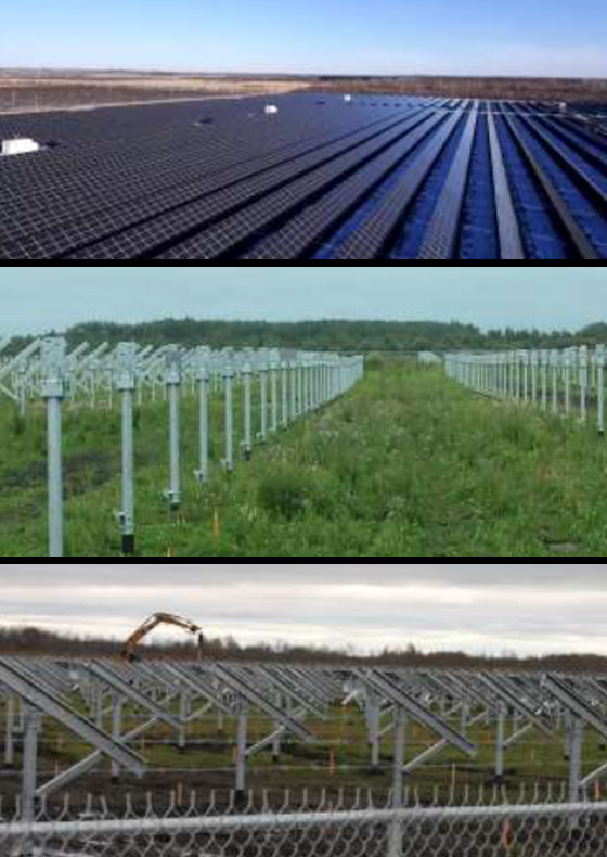 What sites were chosen for the project?
